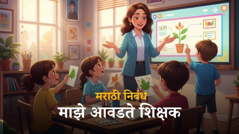 Maze avadte shikshak marathi essay